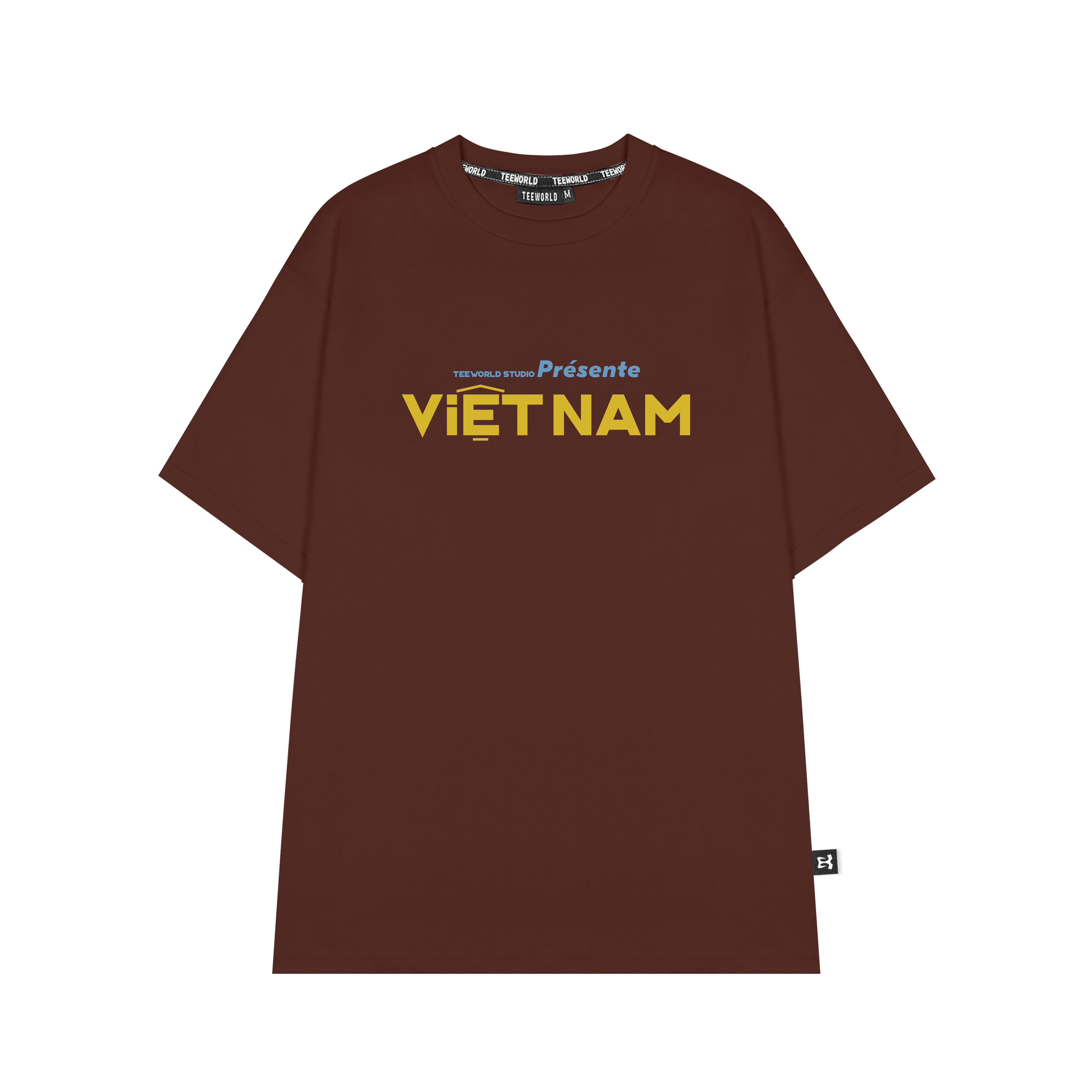 Áo Teeworld Việt Nam T-shirt Unisex Nam Nữ Form Rộng