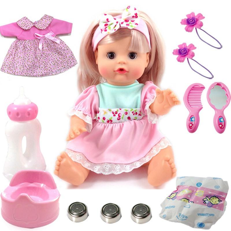 Búp Bê Em Bé , Biết Nói , Hát , Cười + Áo Xanh