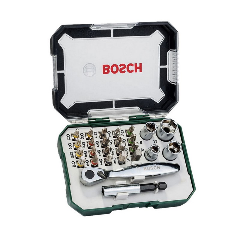 Máy khoan động lực Bosch GSB 550 + Bộ vặn vít Bosch 26 món