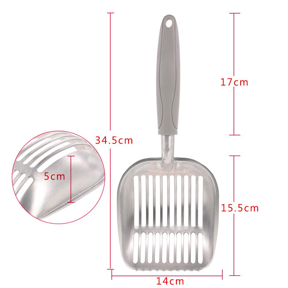 Xẻng xúc phân mèo thiết kế dạng ray, bằng hợp kim nhôm chất lượng cao