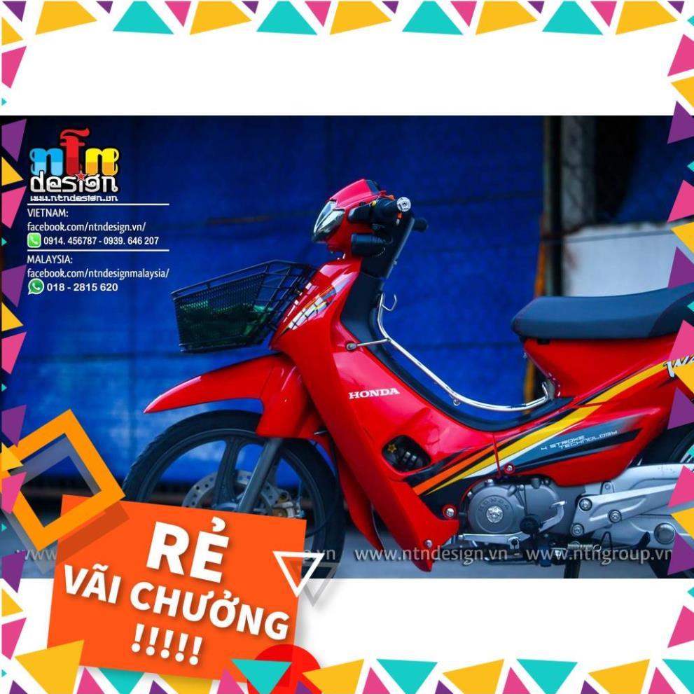 Tem Rời Wave Nhỏ Mẫu 110 Đỏ Vàng Đen