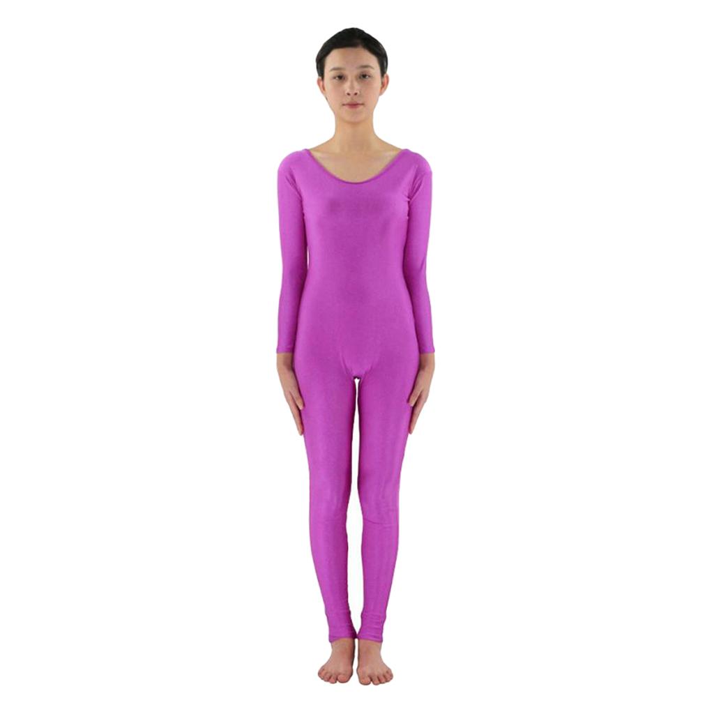 Women's Stretch Spandex Bodysuit Full Body Unitard Dance Costume