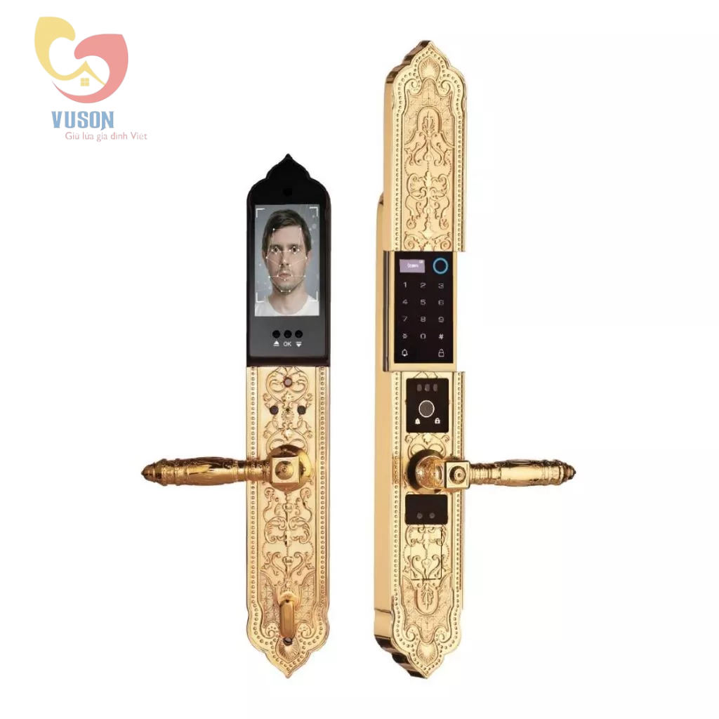 Khóa cửa đại sảnh Demax SL9862 Face ID, App Wifi - Hàng chính hãng