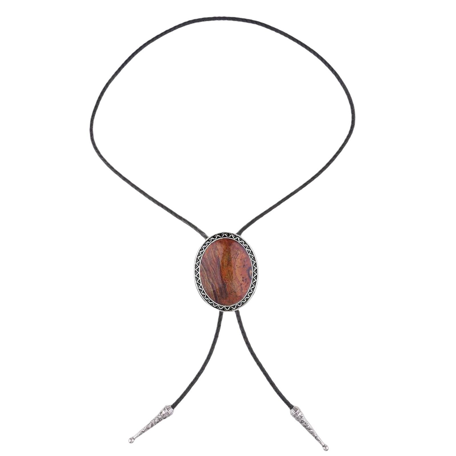 PU Bolo Tie Necktie Costume Wedding Halloween Necklace Handmade Fancy Dress