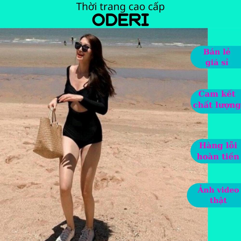 Bikini liền mảnh, Đồ bơi nữ tay dài nhún ngực khoét lưng khoét ngực siêu sexy LT-001