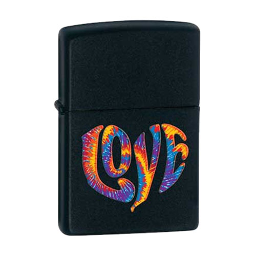 Bật Lửa Zippo 28045 - Bật Lửa Zippo Colourful Love Black Matte