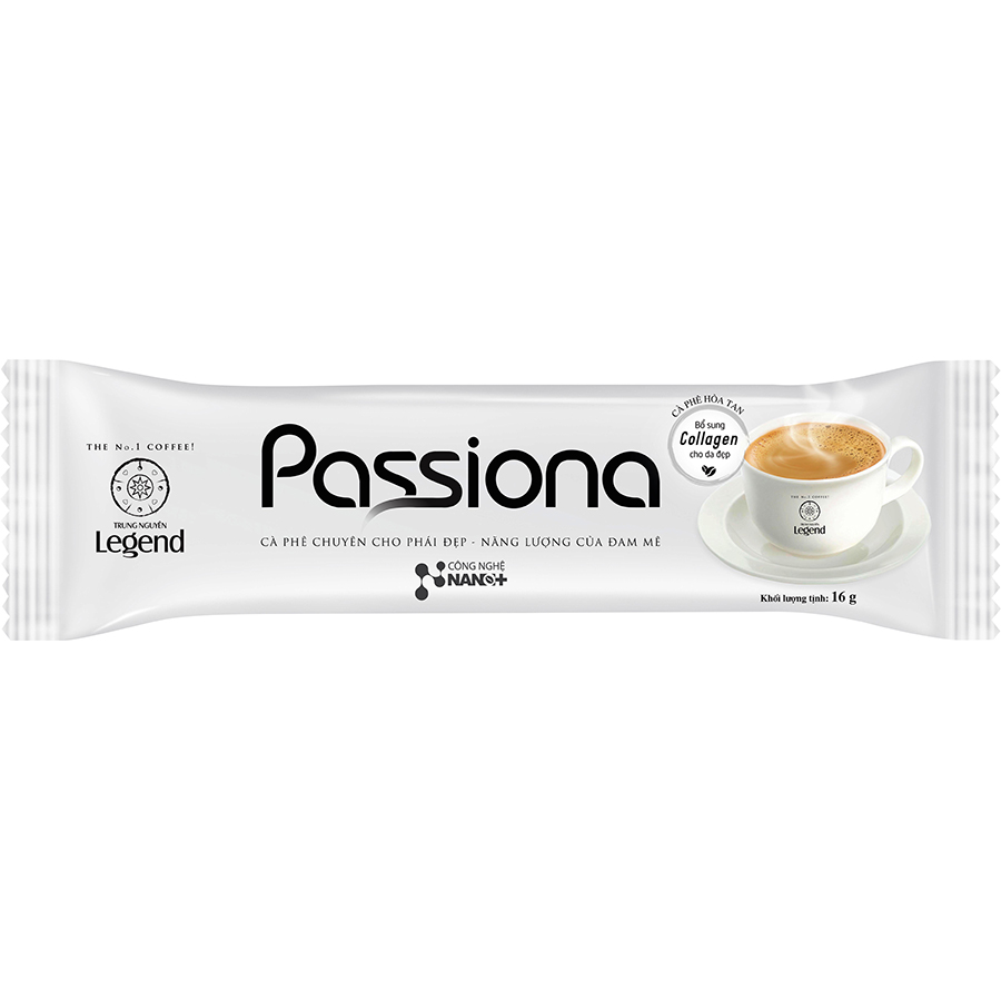 Cà Phê Trung Nguyên Legend Passiona Hòa Tan 4In1 Hộp 14 Gói x 16G