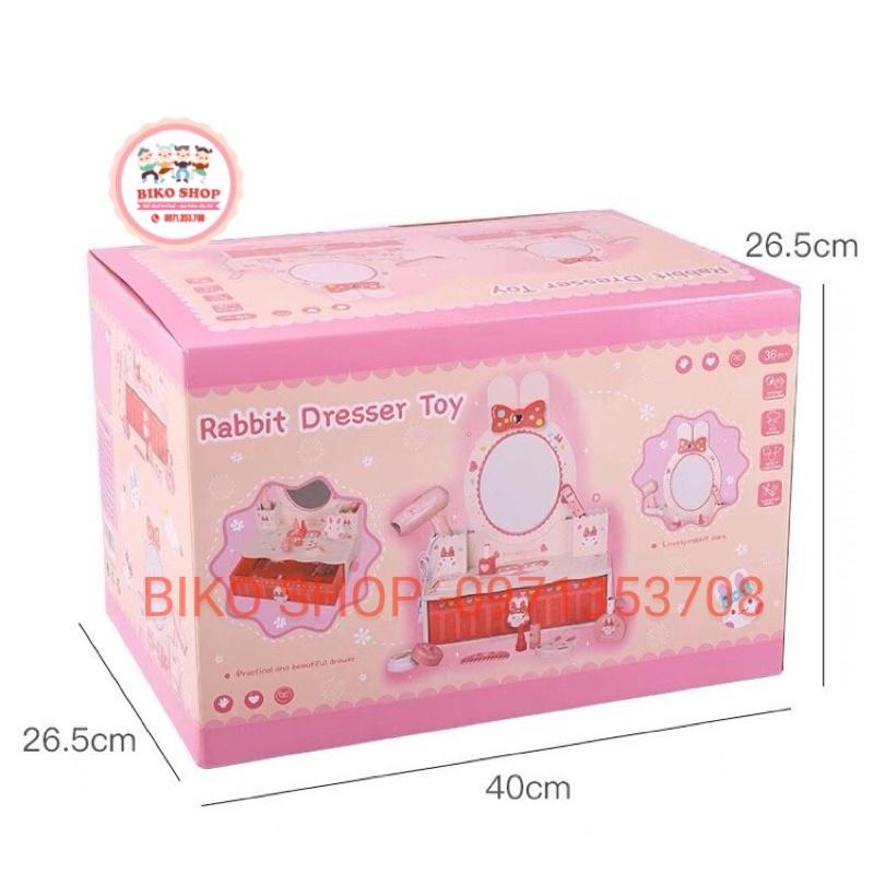 Đồ chơi trang điểm bệt thỏ hồng