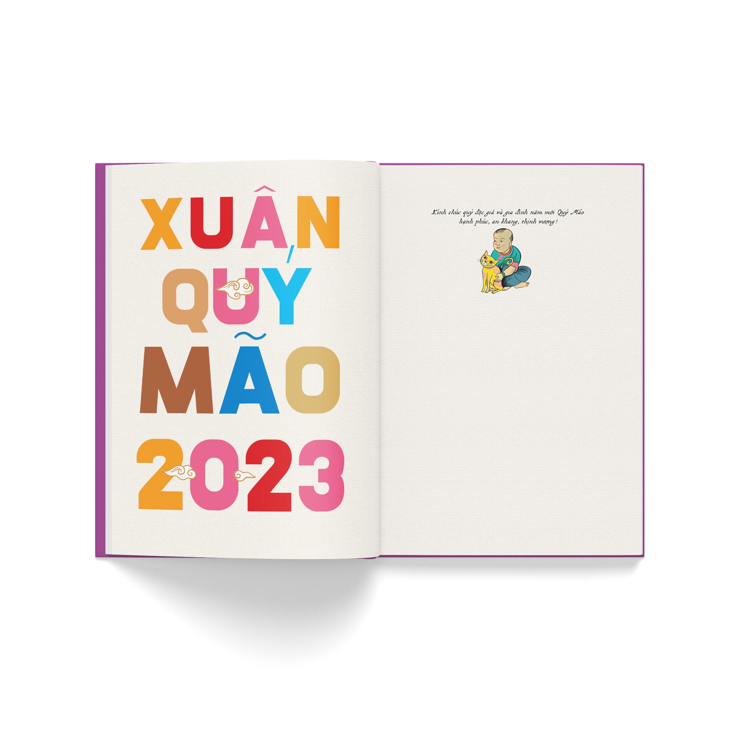 Sách Tết Quý Mão 2023 - Hợp Tuyển Văn Thơ Nhạc Hoạ Chủ Đề Mùa Xuân Và Ngày Tết - Tặng Kèm Postcard