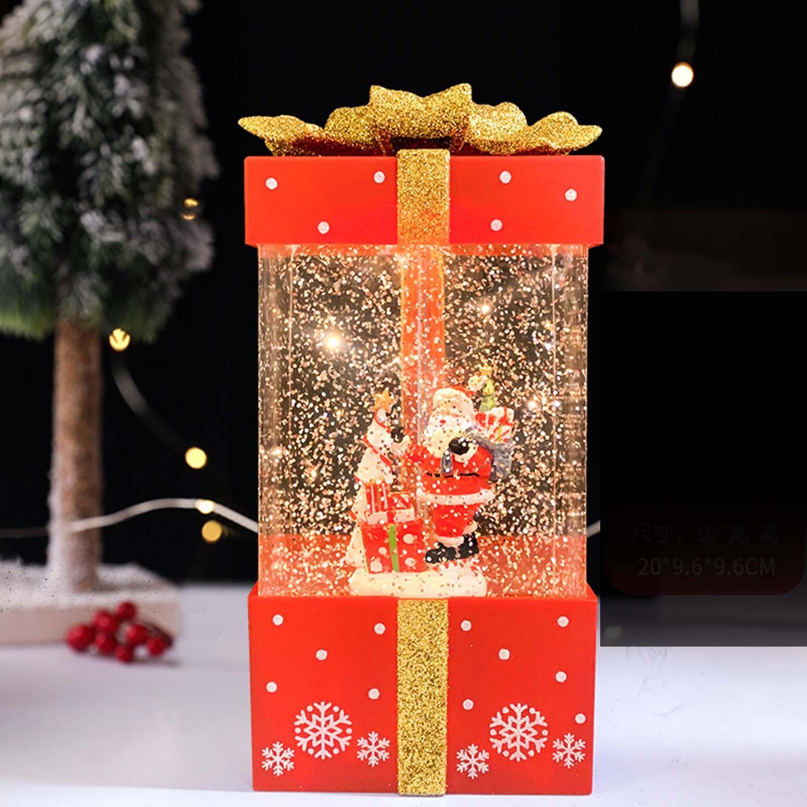 Christmas Music Box Lantern Christmas Scene for Home Decor Birthday Gift