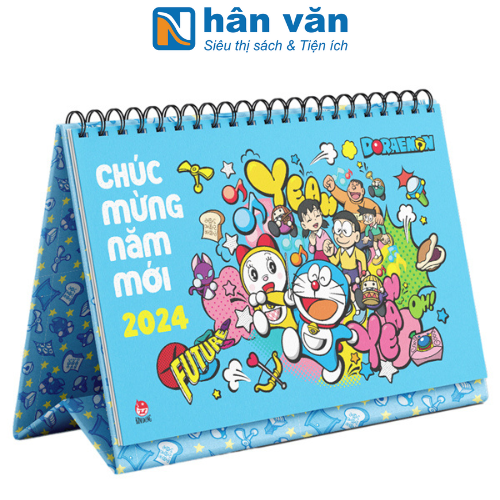 [PRE-ORDER] Lịch Để Bàn Doraemon 2024 - Tặng Kèm Bảng Sticker