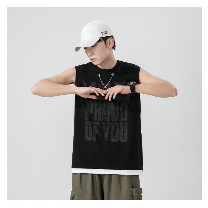 TB010 - DBN 81063 Áo cotton sát nách hiphop Nam