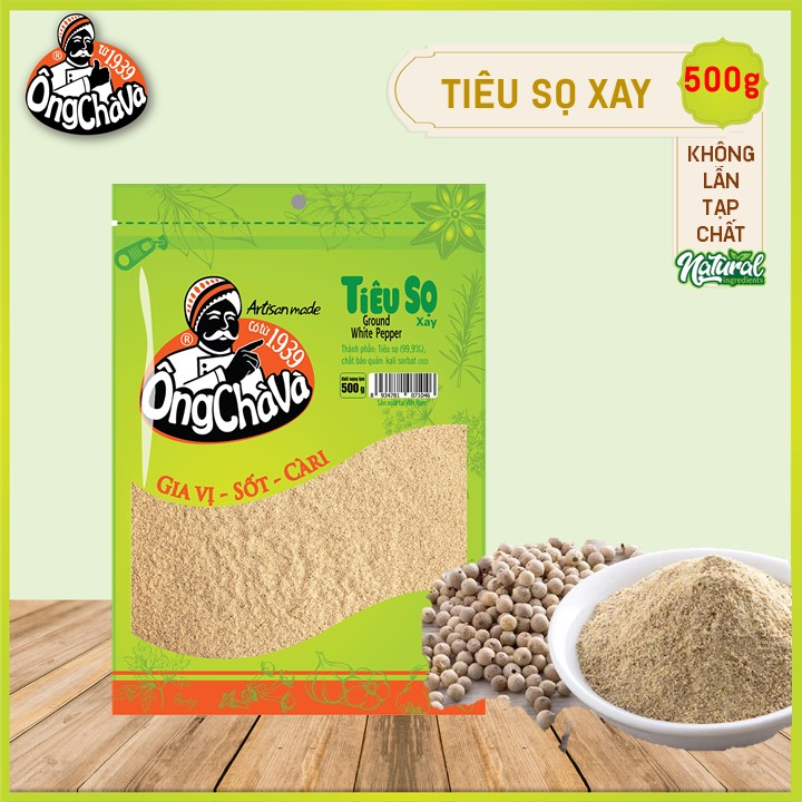 Tiêu Sọ Xay Ông Chà Và 500g (White Pepper)