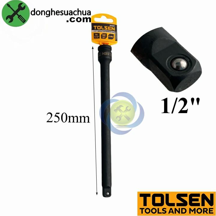 Đầu nối dài đen 1/2 Tolsen 18287 dài 250mm