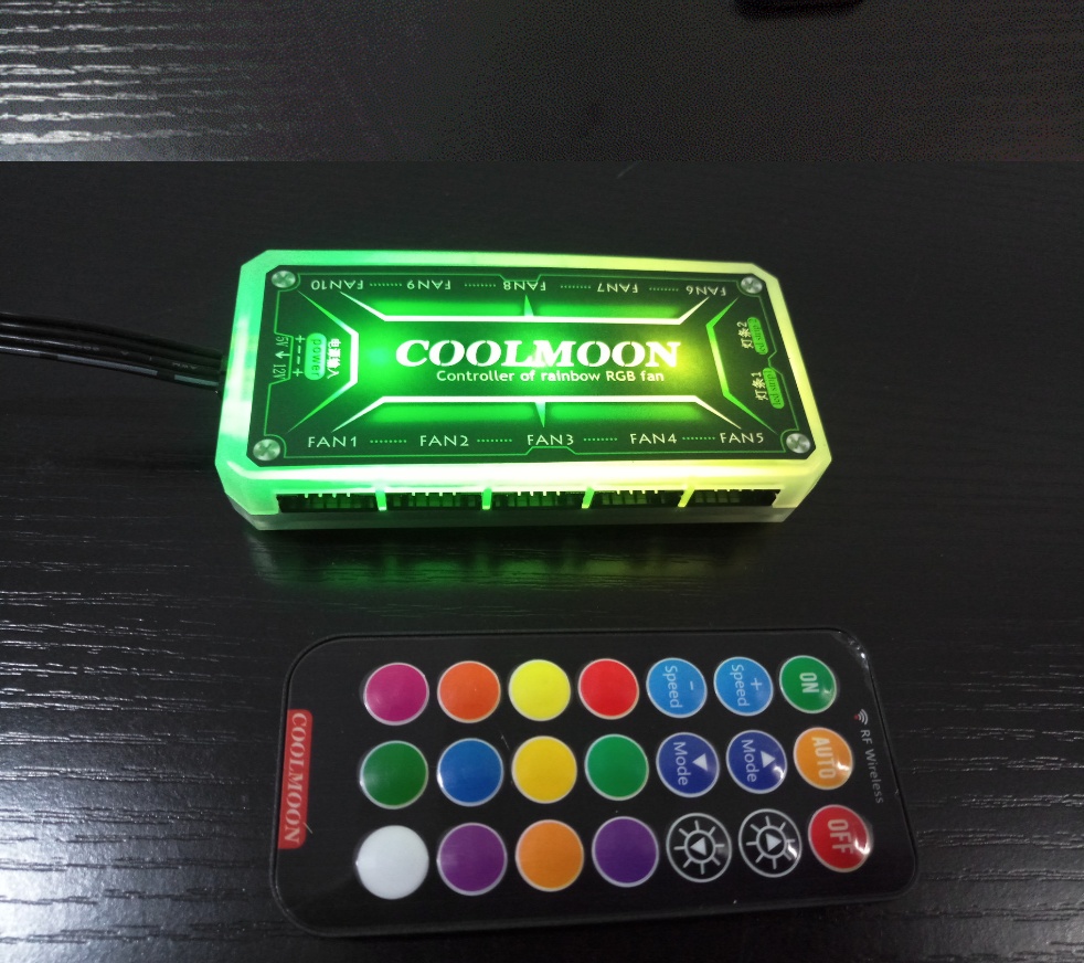 Quạt tản nhiệt máy tính, Fan Led, Fan case RGB đồng bộ màu với Hub Coolmoon, Phiên bản Diamond - Hàng nhập khẩu
