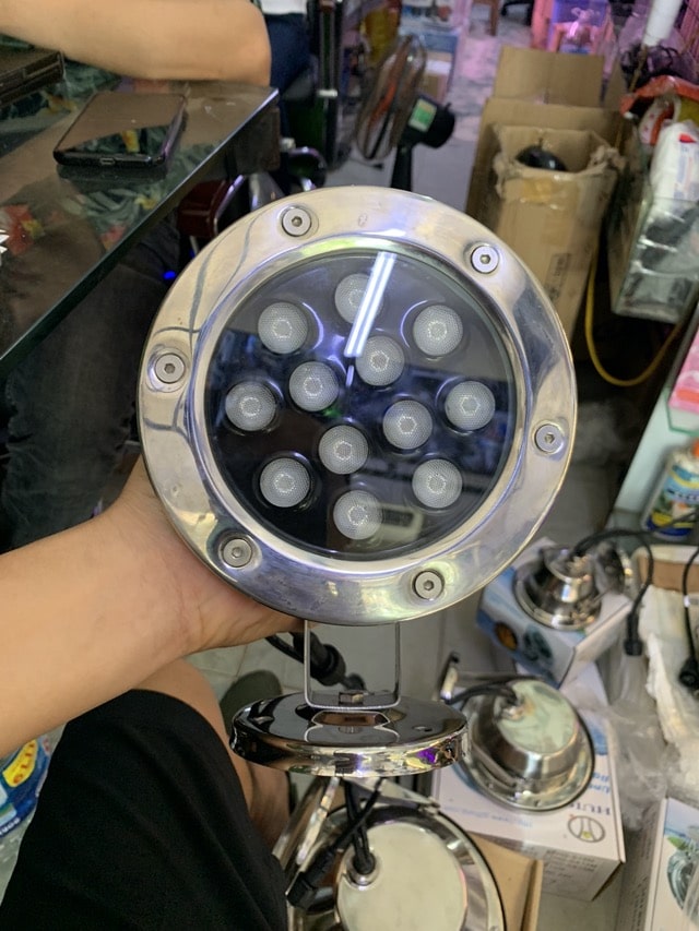 Đèn Led Âm Nước Hồ Cá Koi HuiQi và Bộ đổi nguồn 24V