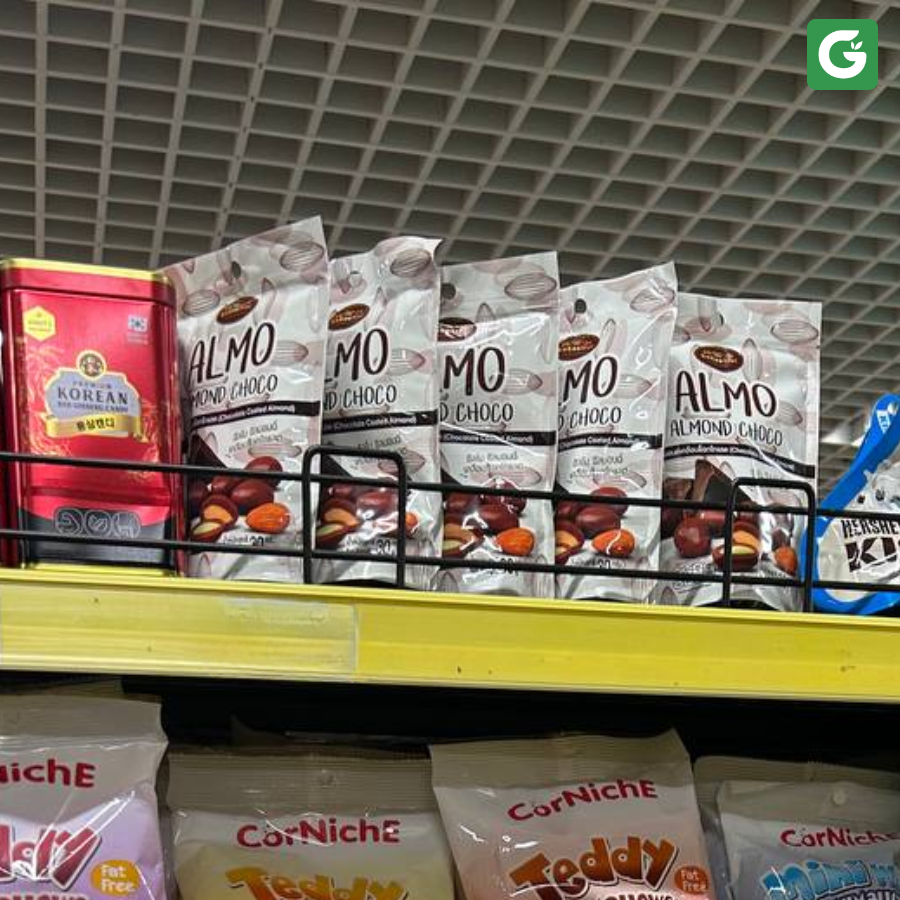 Sô Cô La Hạnh Nhân ALMO – Giòn Rụm, Thơm Ngon – Gói 30g [Hàng Thái Lan