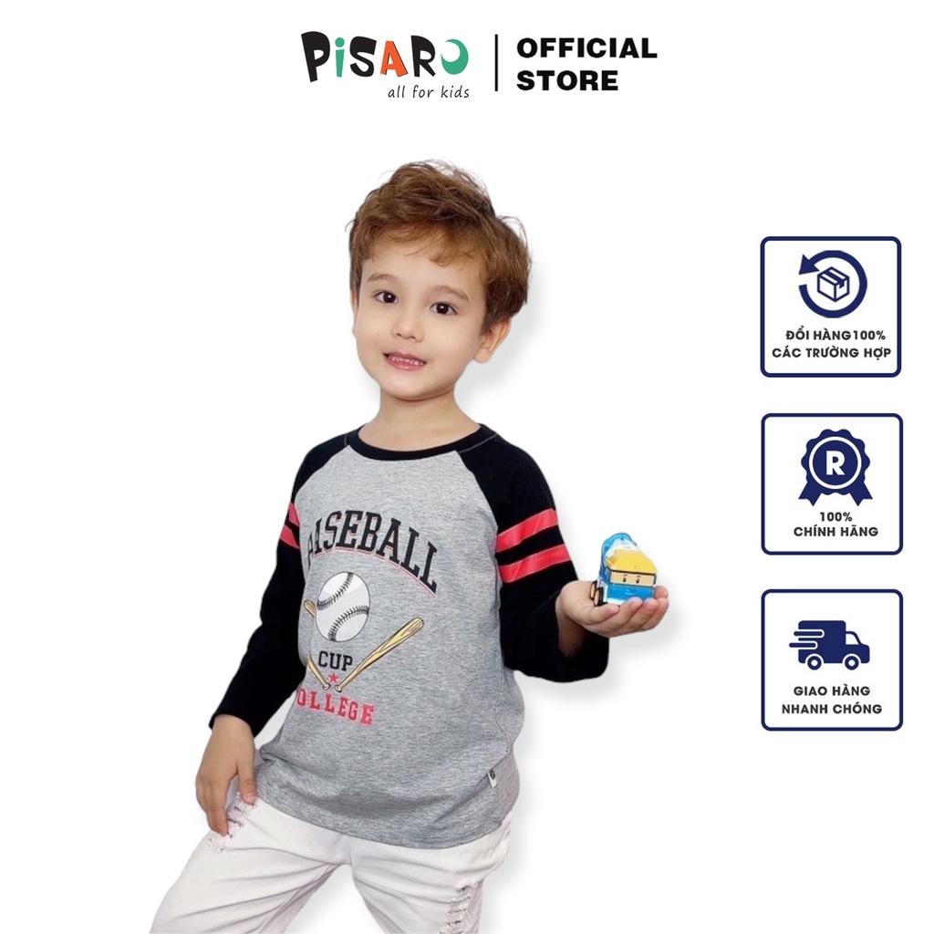 Áo thun bé trai và bé gái PISAROKIDS chất vải Cotton cao cấp co giãn mềm mại