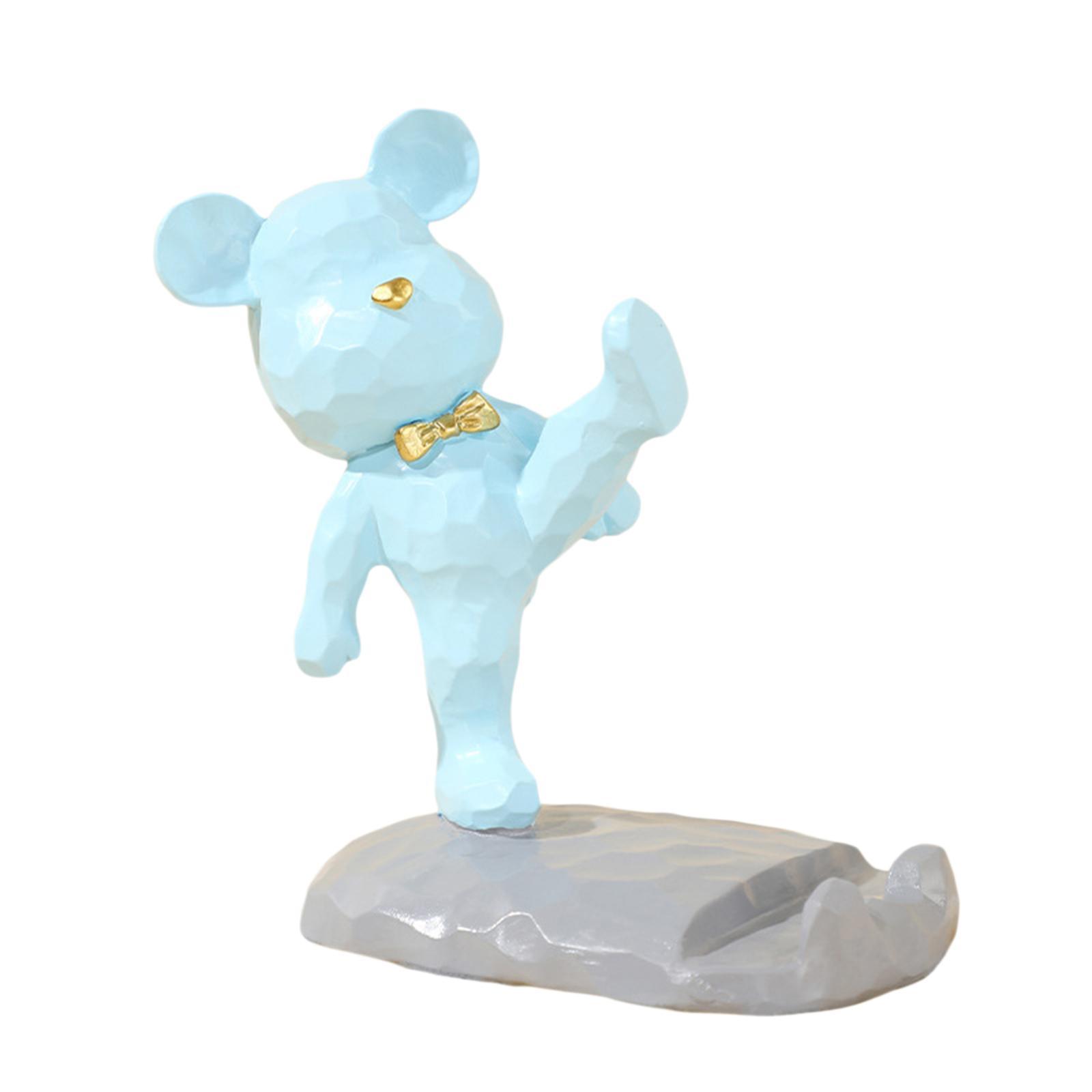 Universal Bear Sculpture Mobile Phone Stand Home Desk