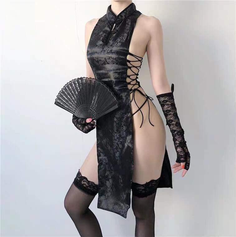 Đầm ngủ sườn xám siêu gợi cảm hàng cao cấp