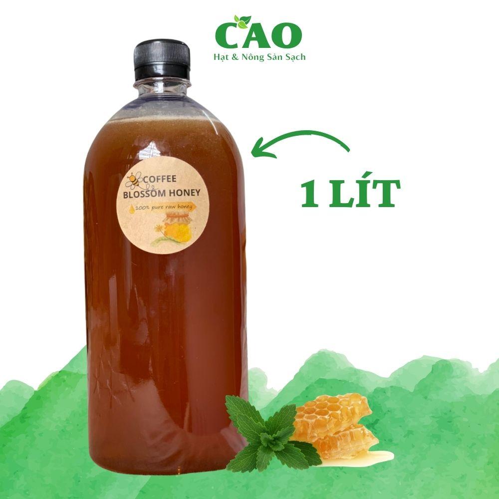 Mật ong hoa cà phê Đaklak và Mật ong hoa bạc hà Hà Giang CAO Food - mỗi chai 1L