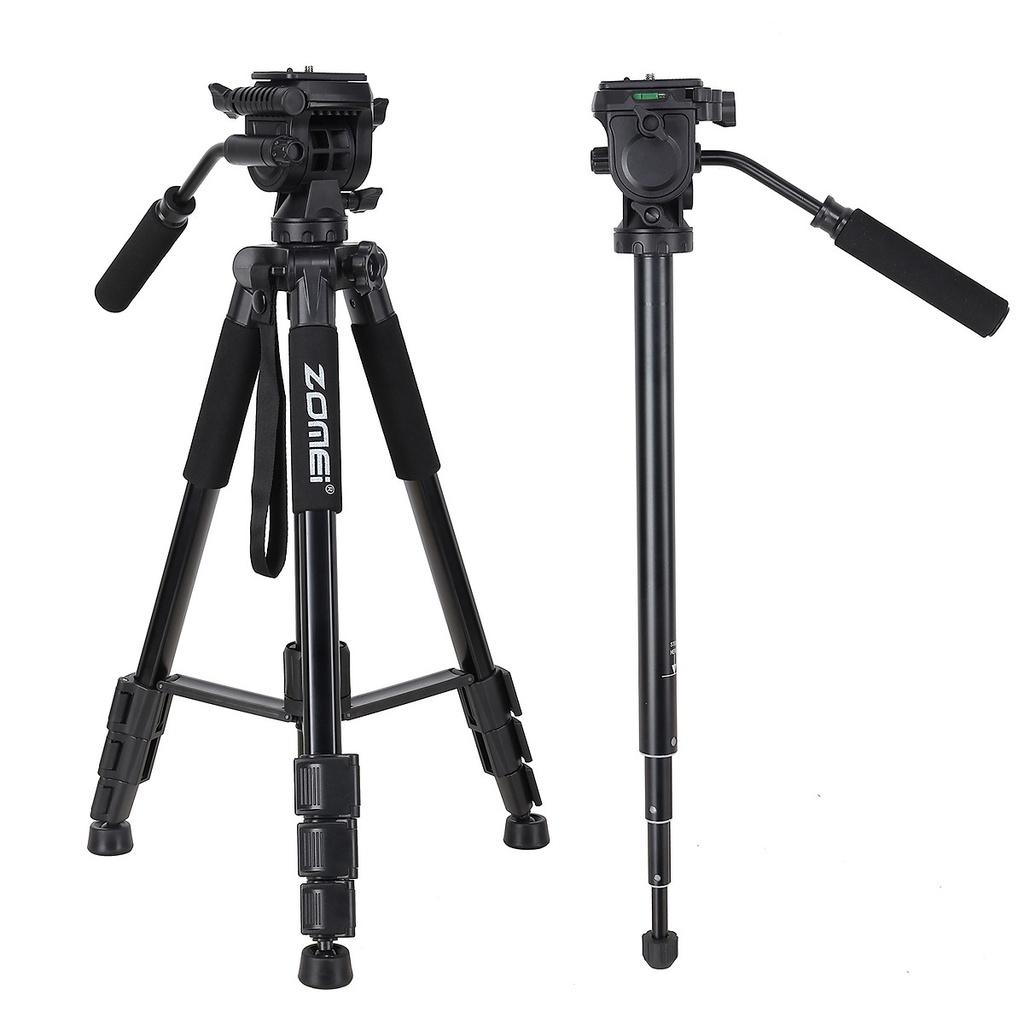Tripod ZOMEI Q310 chuyên nghiệp cho chân máy ảnh SLR hợp kim nhôm ,kéo dài 170cm -dc4903