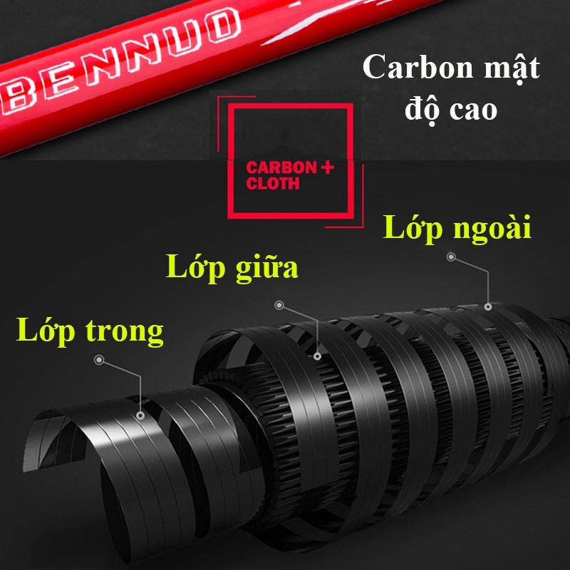 Chống cần Câu Đài CARBON Chống Cần Câu Đơn Cao Cấp BENNOU Siêu Bền,Tiện Lợi SKK14 Sanami Fishing