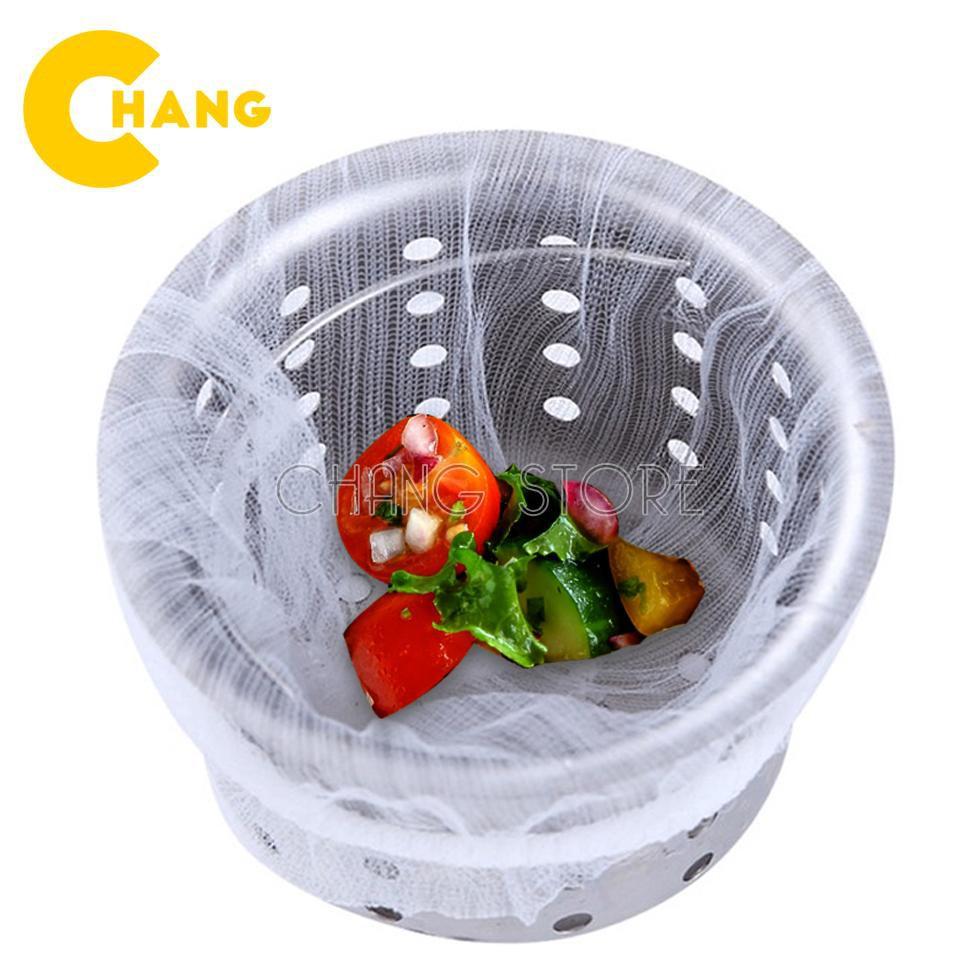 Bịch 100 túi lọc rác bồn rửa chén siêu tiện ích và đa năng, Túi lưới lọc rác bồn rửa chén có chon dễ dàng sử dụng