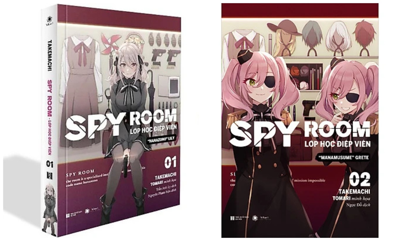 Combo Light novel: Spyroom Lớp học điệp viên (Tập 1+2) / Tặng kèm bookmark + móc khóa