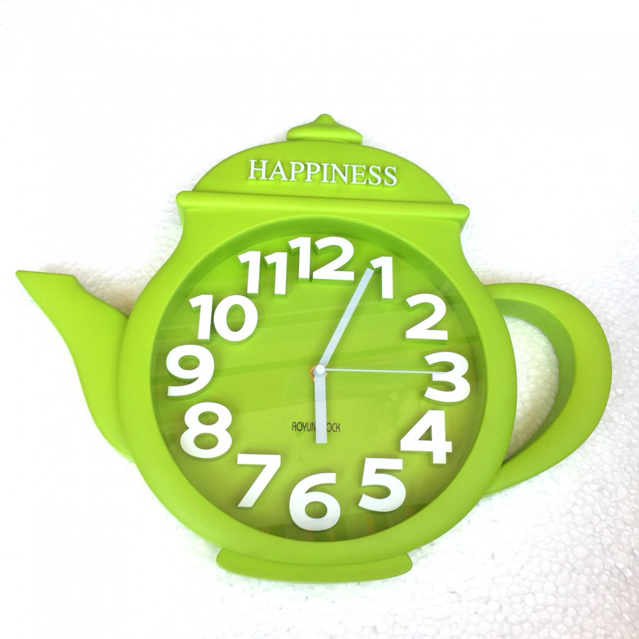 Đồng hồ treo tường hình ấm trà - Giao màu ngẫu nhiên