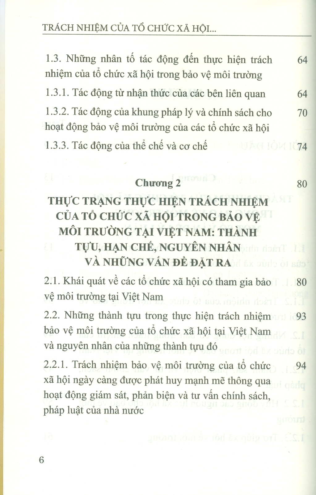 Trách Nhiệm Của Tổ Chức Xã Hội Trong Bảo Vệ Môi Trường Tại Việt Nam Hiện Nay (Sách Chuyên Khảo)