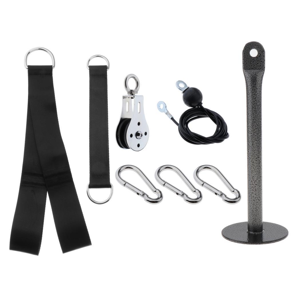 Bộ cáp ròng rọc và dây treo tự tập luyện thể thao Pulley Cable LAT System DIY Loading Pin