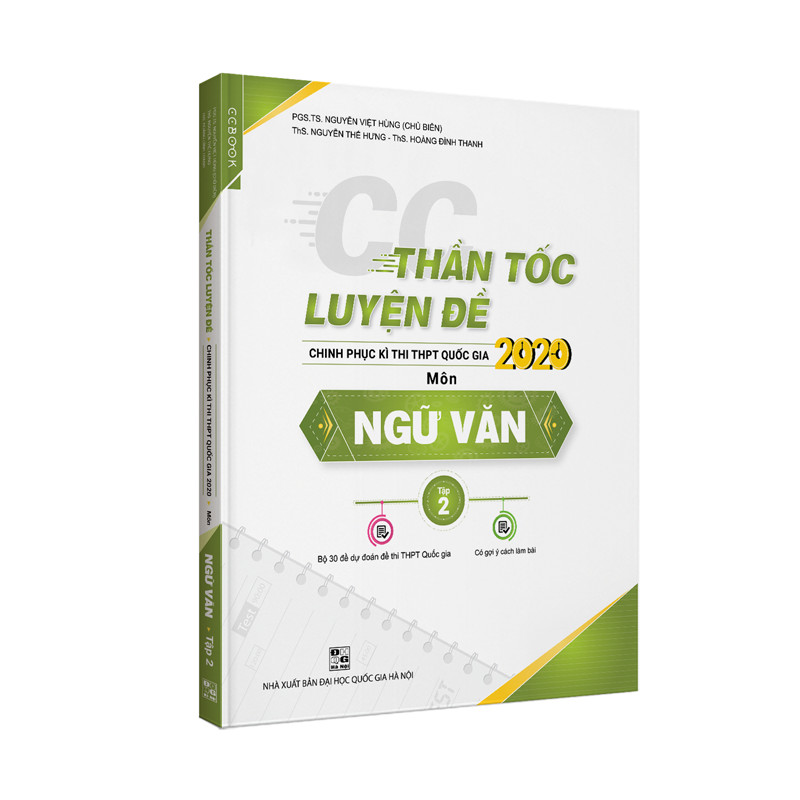 Thần tốc luyện đề 2020 môn Ngữ văn tập 2 kèm 50 đề thi thử