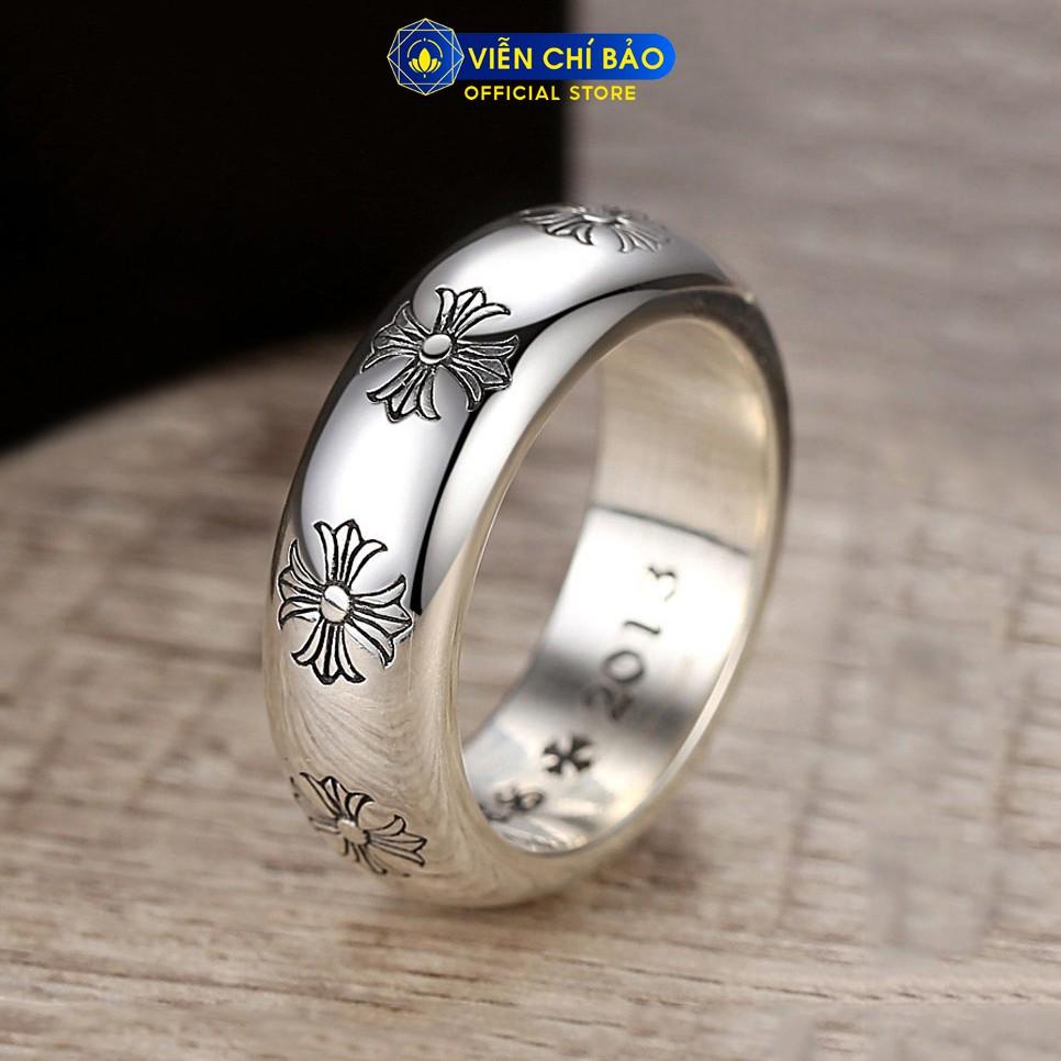Nhẫn bạc CH trơn nhẫn nam - VIỄN CHÍ BẢO N100001