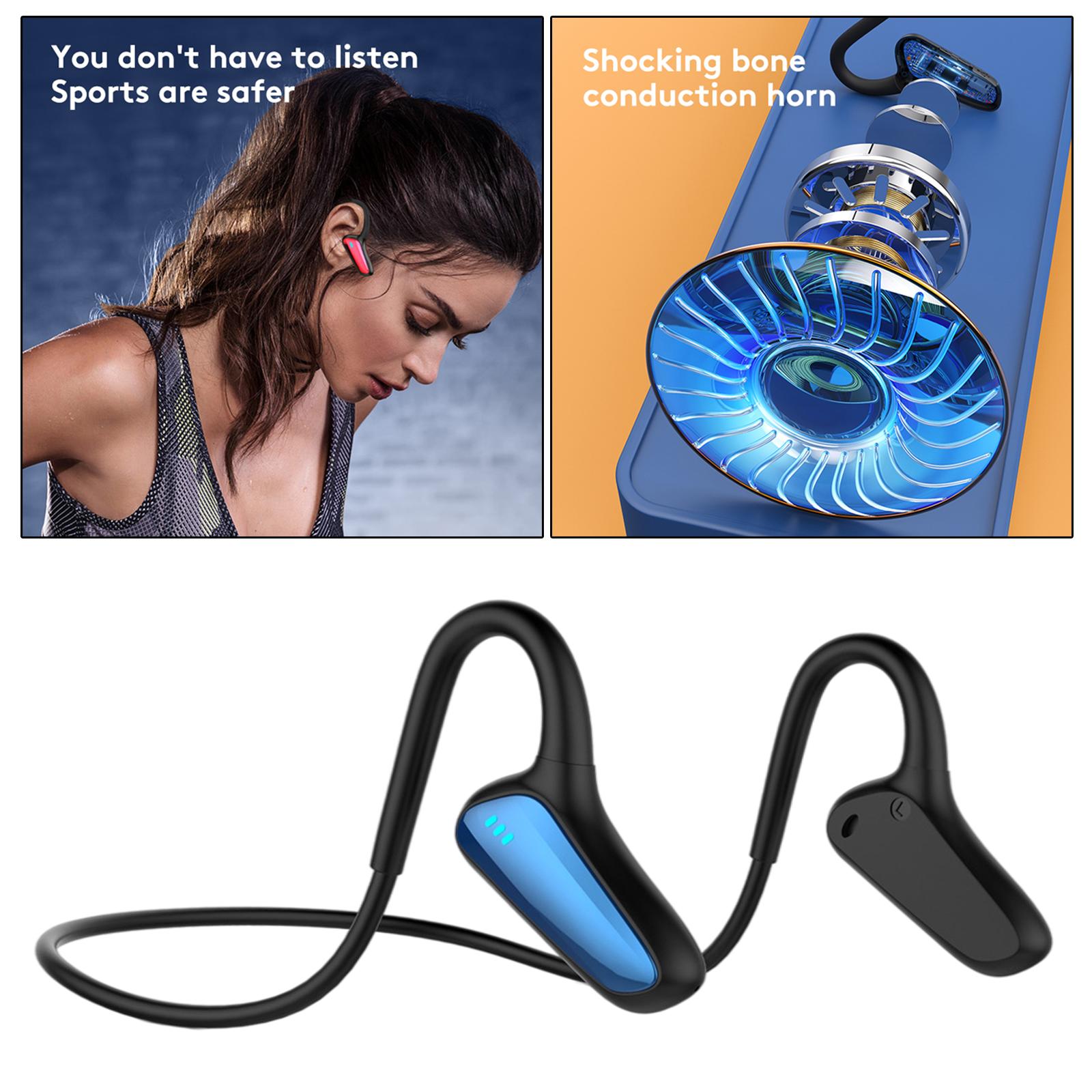 Bone Conduction Headphones 150mAh Double Ears Earphone for Fitness