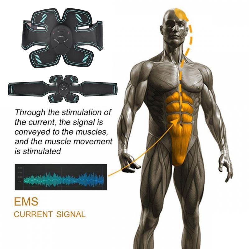 Fitness Equipment ABSWaist Abdominal Muscle Stimulator Electric Gym Equipment Body Slimming Massager EMS Muscle Trainer Machine