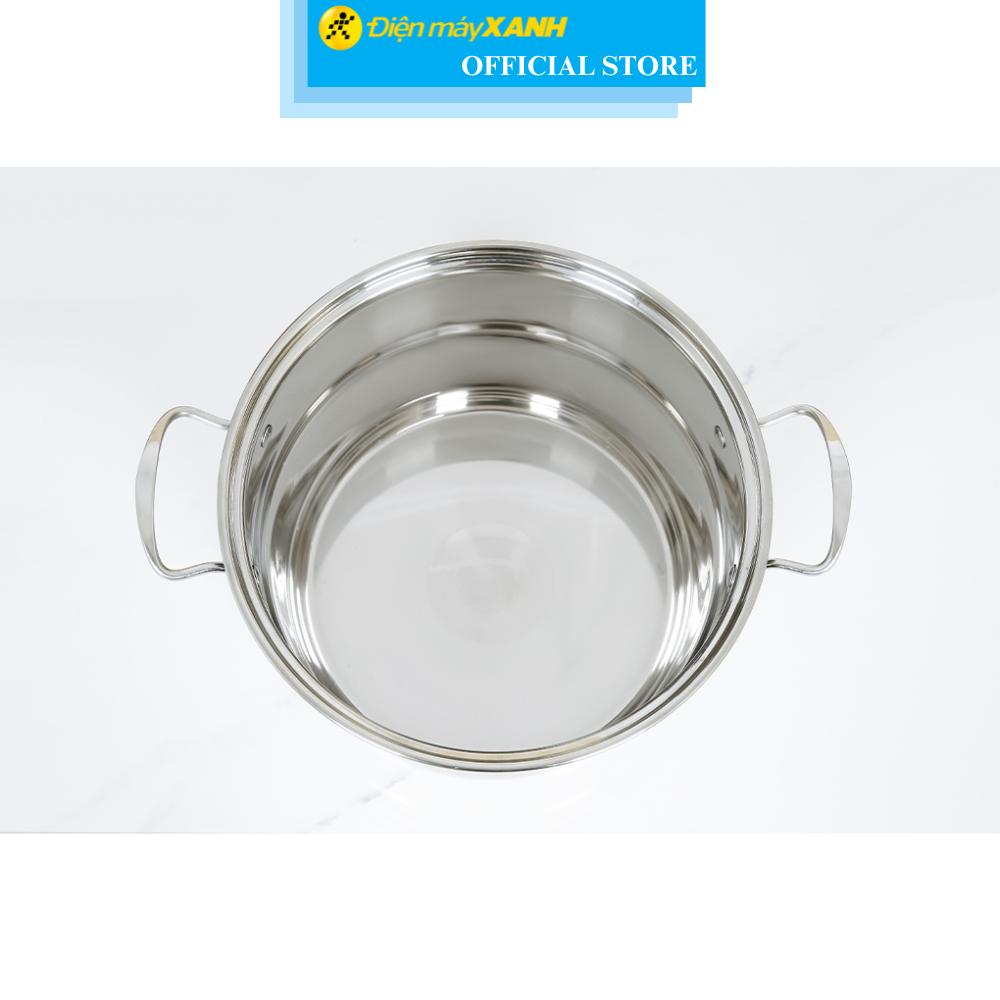 Nồi xửng hấp inox nắp inox 26 cm Green Cook GCST01-26IH - Hàng Chính Hãng