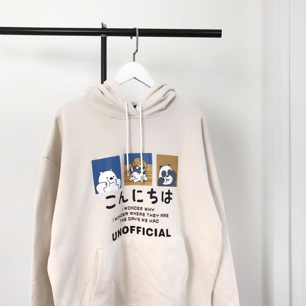 Áo Khoác Nỉ Nam Nữ Unisex Tay Phồng UNOFFICIAL Tay Phòng 3 Màu
