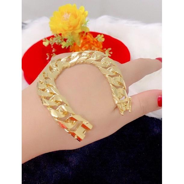 Lắc tay nam kiểu xích cao cấp dát vàng 18 mẫu mới về