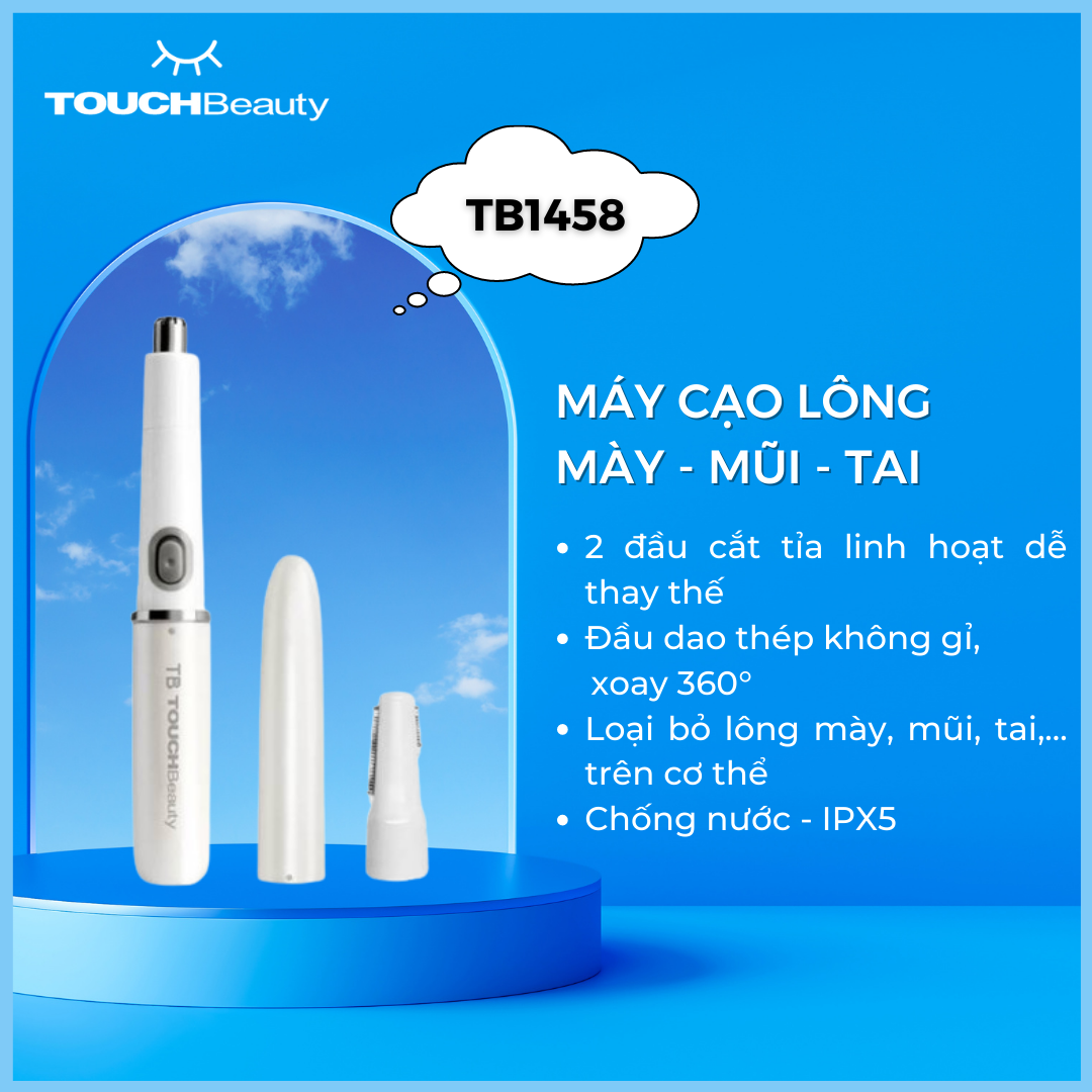 Máy tỉa lông mũi và mày Touch beauty TB-1458