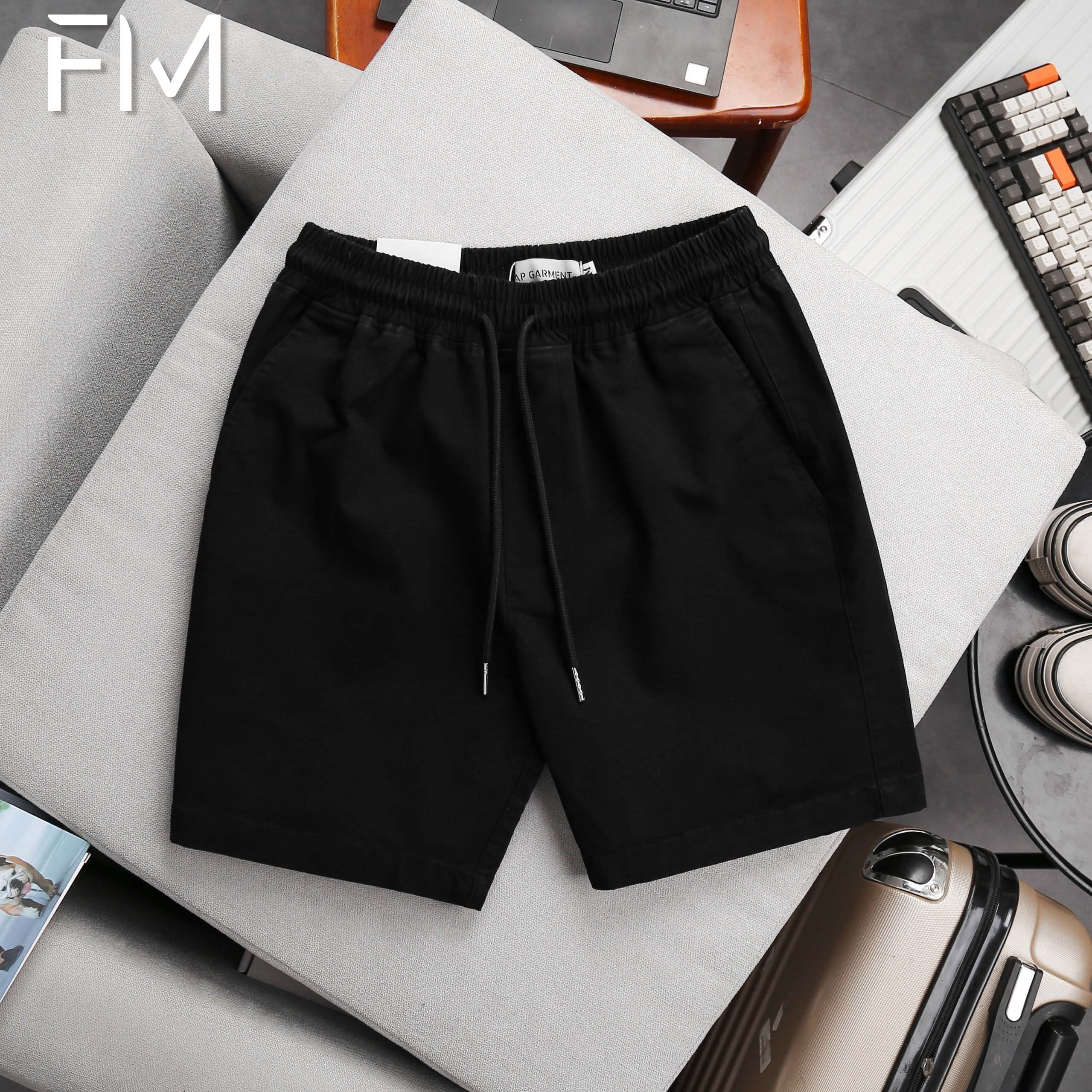 Quần short kaki nam lưng thun, kaki mềm mịn, big size cho người 95kg - FORMEN SHOP - FMPS227