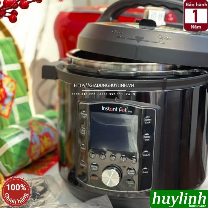 Nồi áp suất điện tử 10 trong 1 Instant POT PRO - 10-in-1 - 5.7 lít - 28 chức năng - Hàng chính hãng