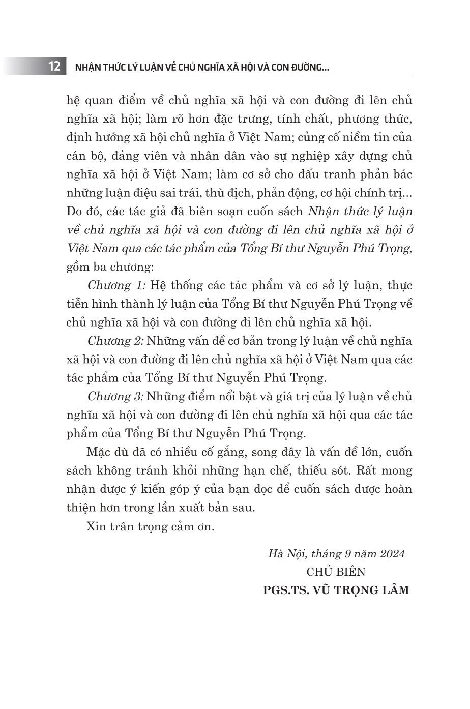 Nhận thức lý luận về chủ nghĩa xã hội và con đường đi lên chủ nghĩa xã hội ở Việt Nam - bản in 2024