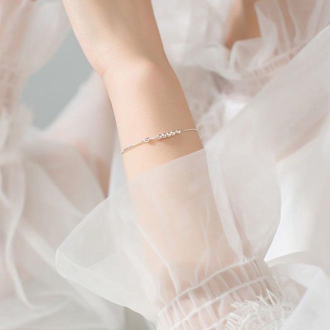 Lắc tay bi bạc 950 cao cấp YN JEWELRY