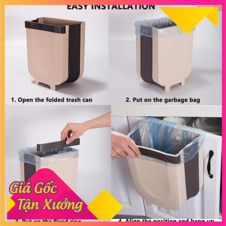 Thùng Rác Thông Minh Treo Cửa Bếp, Cửa Tủ Gấp Gọn 20x12x23cm TP'S
