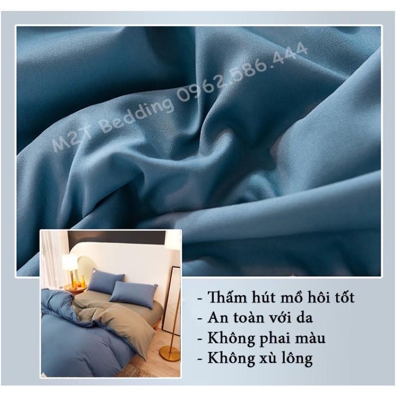 Bộ ga gối 5 món Cotton tici phong cách Hàn quốc mịn mát sang trọng