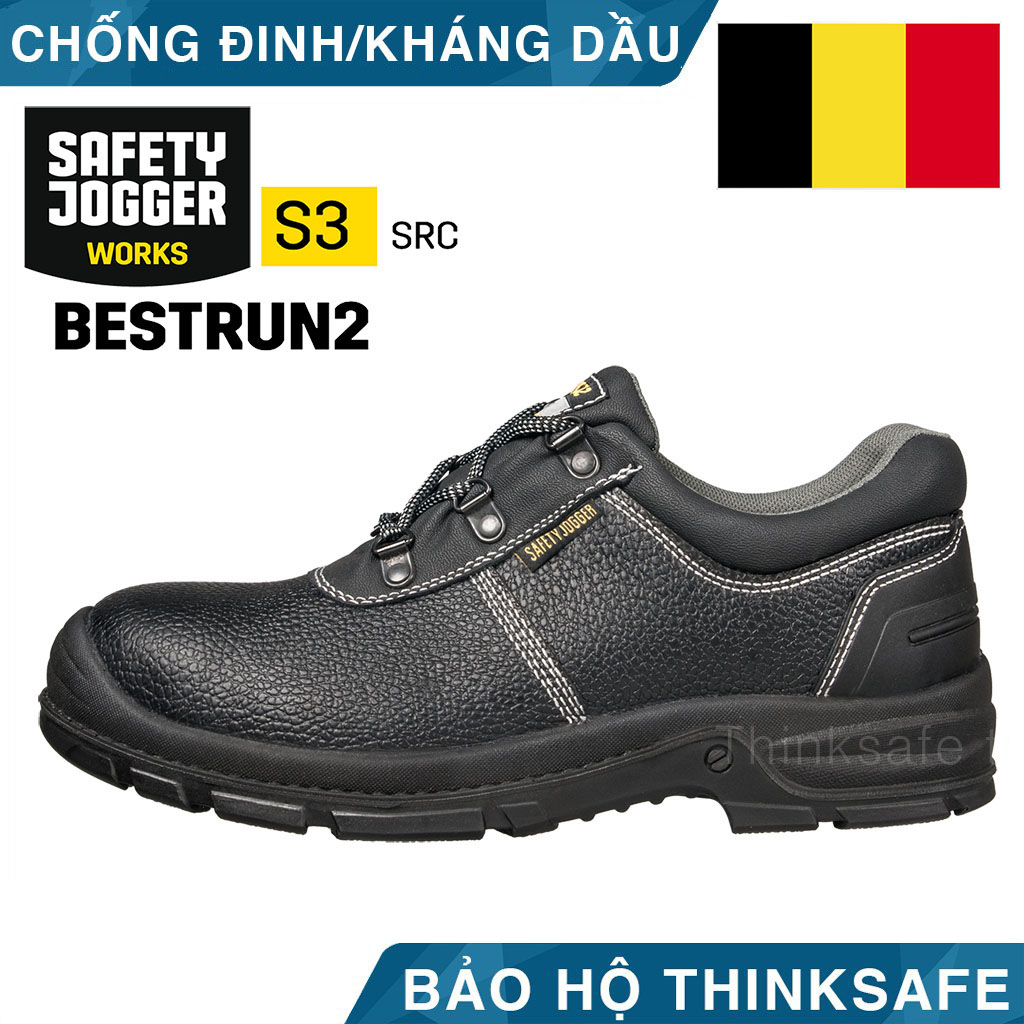 Giày bảo hộ lao động nam Jogger Bestrun231 S3 da bò, chống thấm nước, chống đinh, trơn trượt - Giày công trình, nhà máy chuyên dùng