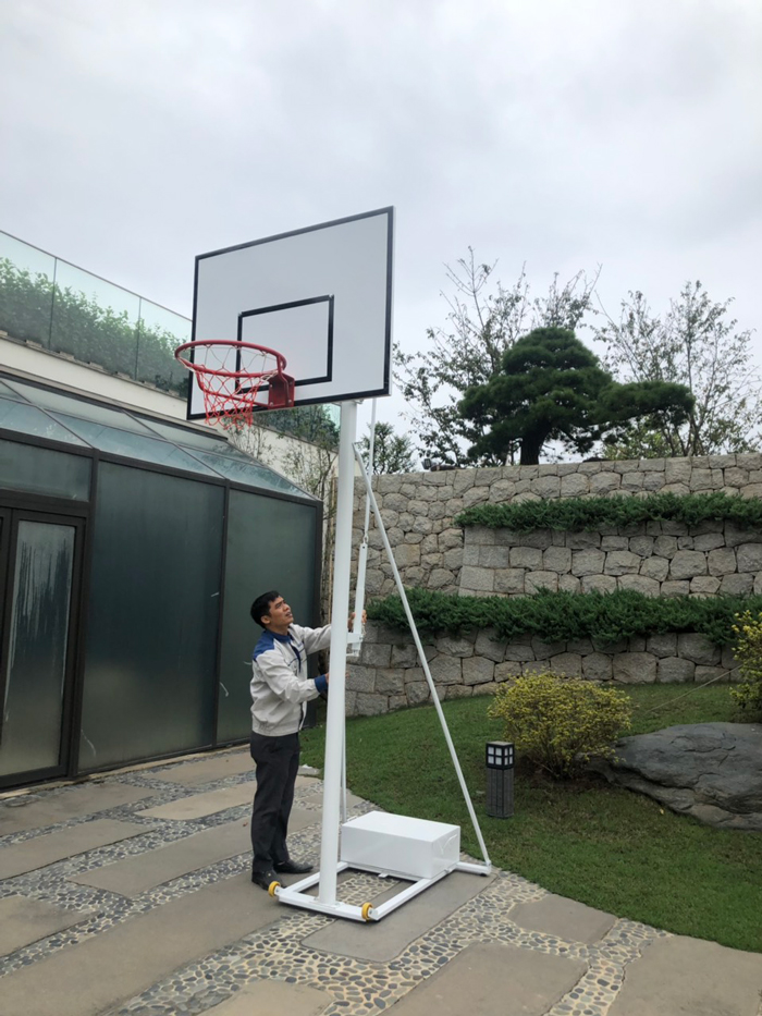 Trụ bóng rổ di động, Vành bóng rổ TT-101  điều chỉnh chiều cao 2,6m - 3,05m