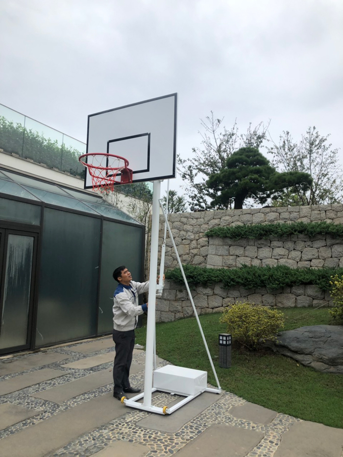 Trụ bóng rổ di động, Vành bóng rổ TT-101 điều chỉnh chiều cao 2,6m - 3,05m