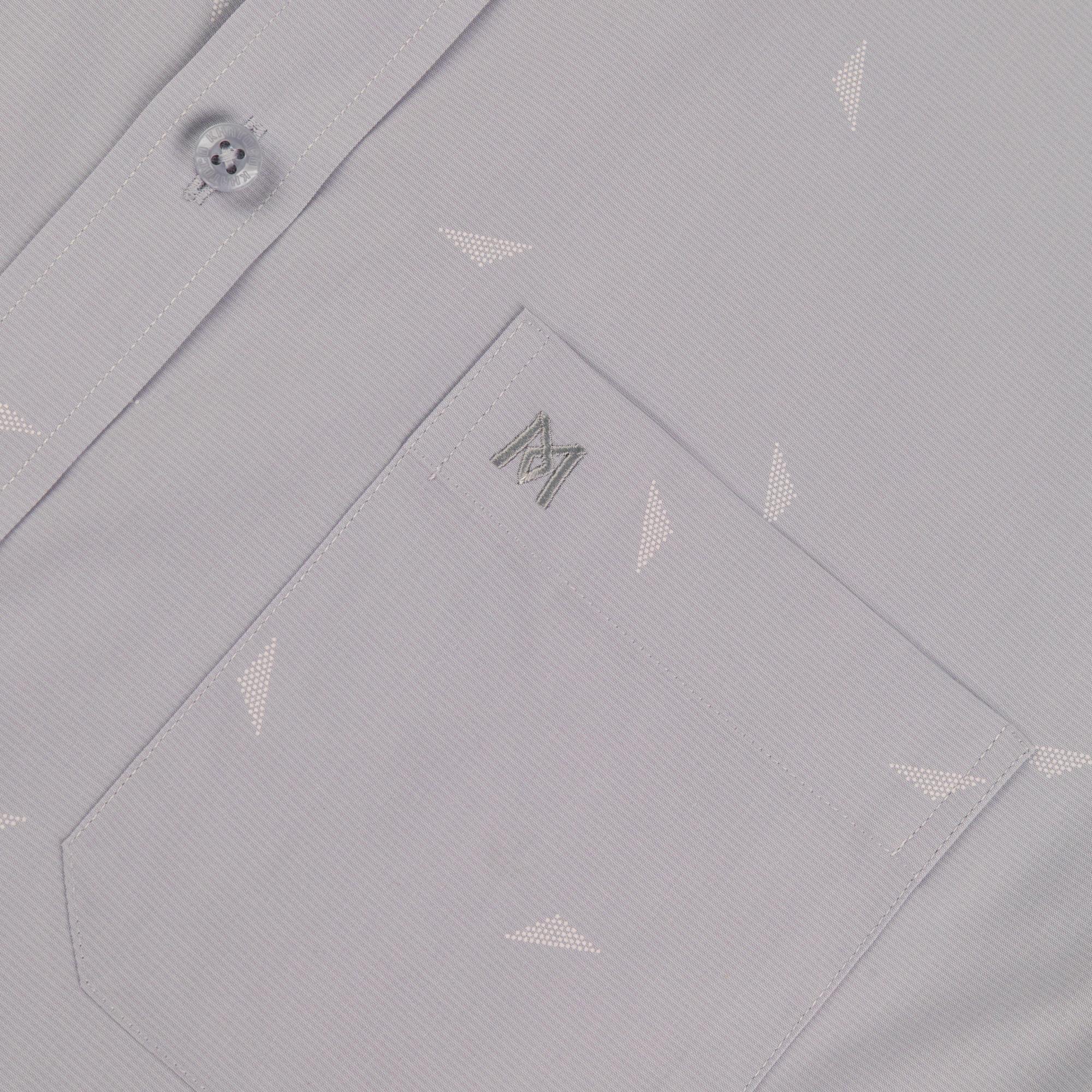 Áo sơ mi nam KHATOCO Tailor Fit ngắn tay A1MN498T2-CNIN772-2704-N